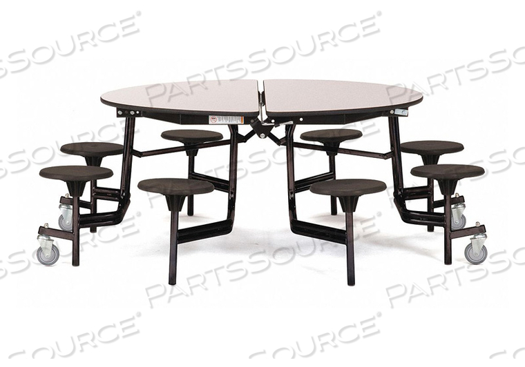 MOBILE STOOL TABLE 29 H 81 W 81 D by Oklahoma Sound MOBILE STOOL TABLE 29 H 81 W 81 D by Oklahoma Sound