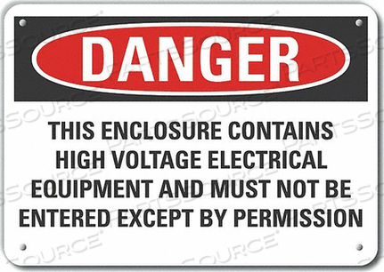 DANGER SIGN 10 W X 7 H 0.055 THICK by Lyle Signs Inc. DANGER SIGN 10 W X 7 H 0.055 THICK by Lyle Signs Inc.