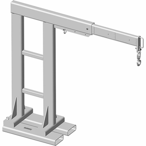 ADJUSTABLE REACH OVER BOOM 12" CENTERS - 4000 LB. CAPACITY by Machining & Welding By Olsen, Inc.