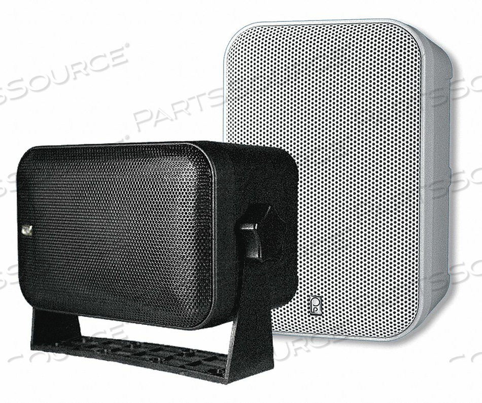 OUTDOOR BOX SPEAKERS BLACK 5-1/2IN.D PR 