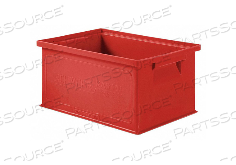 SOLID WALL STACKING CONTAINER 13X9X6XRED by SSI Schaefer SOLID WALL STACKING CONTAINER 13X9X6XRED by SSI Schaefer