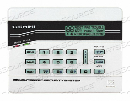 INTRUSION SYSTEM KEYPADS 5-7/8 W LED by Napco Security Technologies, Inc.