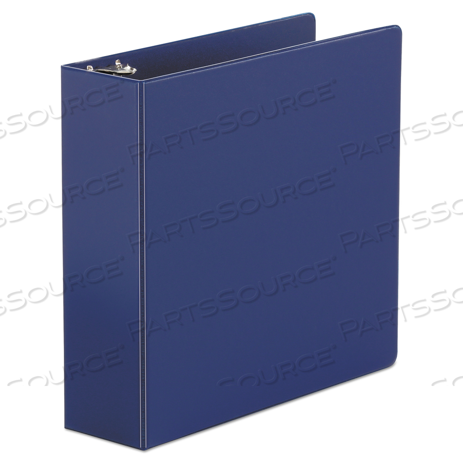 ECONOMY NON-VIEW ROUND RING BINDER, 3 RINGS, 3" CAPACITY, 11 X 8.5, ROYAL BLUE 