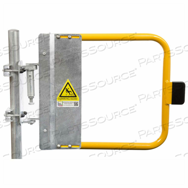 SELF-CLOSING SAFETY GATE, 25.5" - 29" LENGTH, SAFETY YELLOW by Kee SELF-CLOSING SAFETY GATE, 25.5" - 29" LENGTH, SAFETY YELLOW by Kee