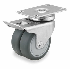 QUIET-ROLL MEDICAL PLATE CASTER SWIVEL by Albion