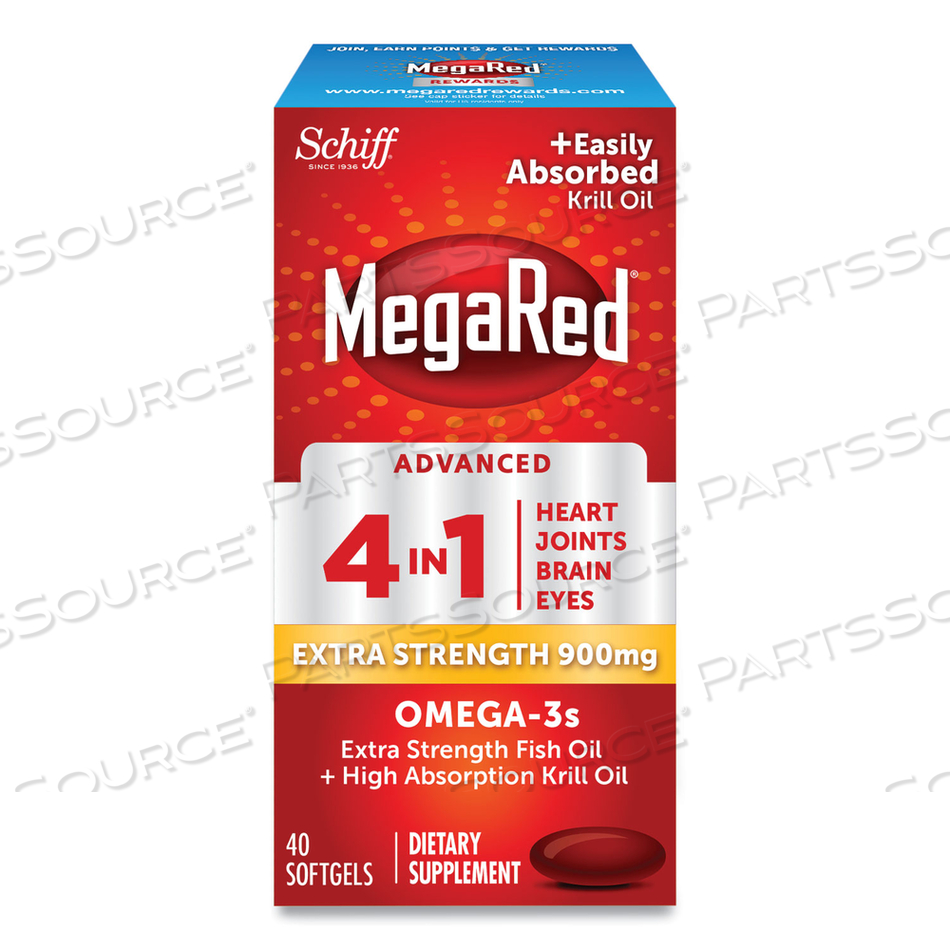 ADVANCED 4-IN-1 OMEGA-3 SOFTGEL, 900 MG, 40 COUNT 