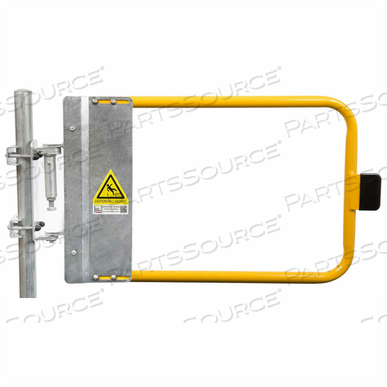 SELF-CLOSING SAFETY GATE, 34.5" - 38" LENGTH, SAFETY YELLOW by Kee SELF-CLOSING SAFETY GATE, 34.5" - 38" LENGTH, SAFETY YELLOW by Kee