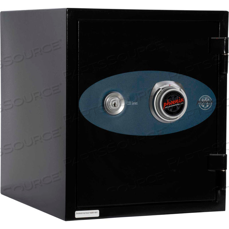 OLYMPIAN KEY & COMBINATION DUAL CONTROL FIRE RESISTANT SAFE 0.87 CU FT, BLACK, STEEL by Phoenix Safe International LLC OLYMPIAN KEY & COMBINATION DUAL CONTROL FIRE RESISTANT SAFE 0.87 CU FT, BLACK, STEEL by Phoenix Safe International LLC