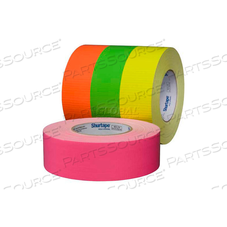 CLOTH DUCT TAPE, PC 619, SPECIALTY GRADE, 36MM X 55M, FLUORESCENT PINK 