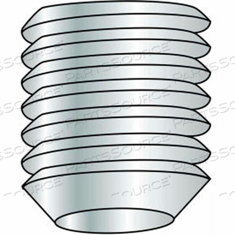 M3 X 0.5 X 3MM - CUP POINT SOCKET SET SCREW - 304 STAINLESS STEEL - PKG OF 100 by Titan Fasteners