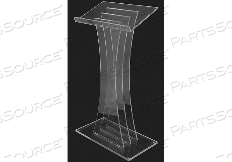 LECTERN CLEAR ACRYLIC 47X27X16 IN 