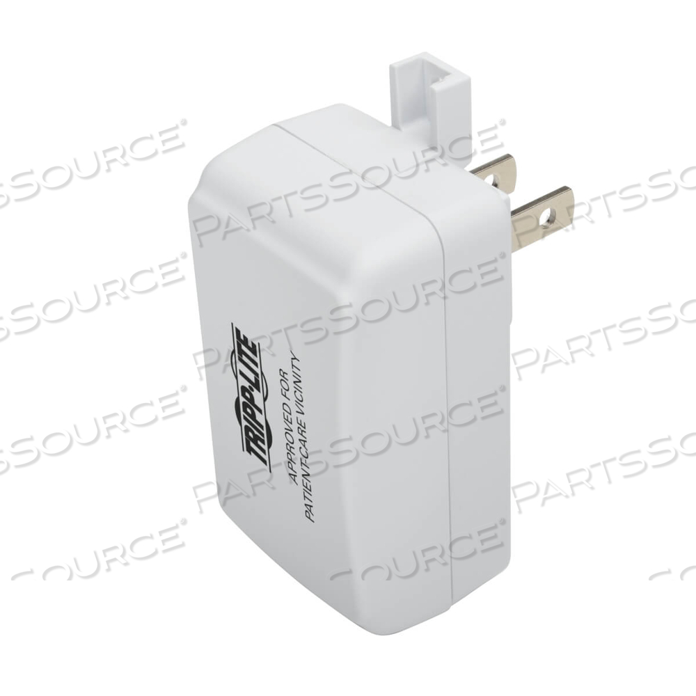 5.2V 13W 1-PORT ISOLATOR HOSPITAL GRADE USB WALL CHARGER - WHITE by Tripp Lite 5.2V 13W 1-PORT ISOLATOR HOSPITAL GRADE USB WALL CHARGER - WHITE by Tripp Lite