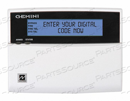 DOOR STYLE KEYPAD 5-7/8 W LCD by Napco Security Technologies, Inc.