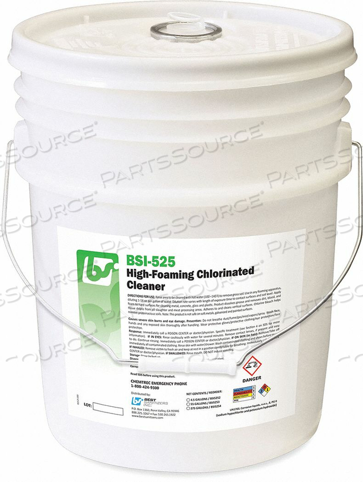 CHLORINATED CLEANER FOAM 5 GAL. by Best Sanitizers Inc.