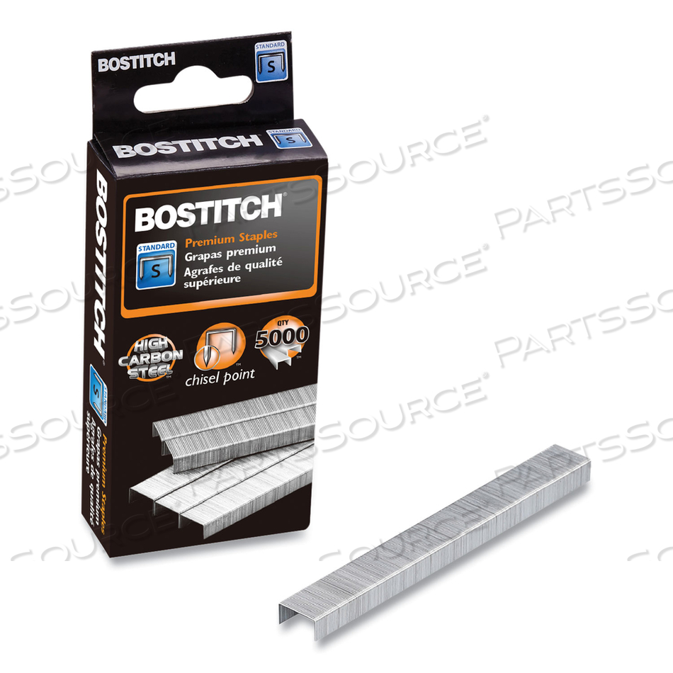 STANDARD STAPLES, 0.25" LEG, 0.5" CROWN, STEEL by Bostitch