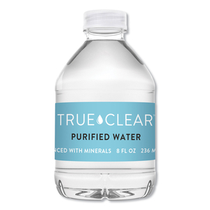 PURIFIED BOTTLED WATER, 8 OZ BOTTLE, 24 BOTTLES/CARTON by True Clear PURIFIED BOTTLED WATER, 8 OZ BOTTLE, 24 BOTTLES/CARTON by True Clear