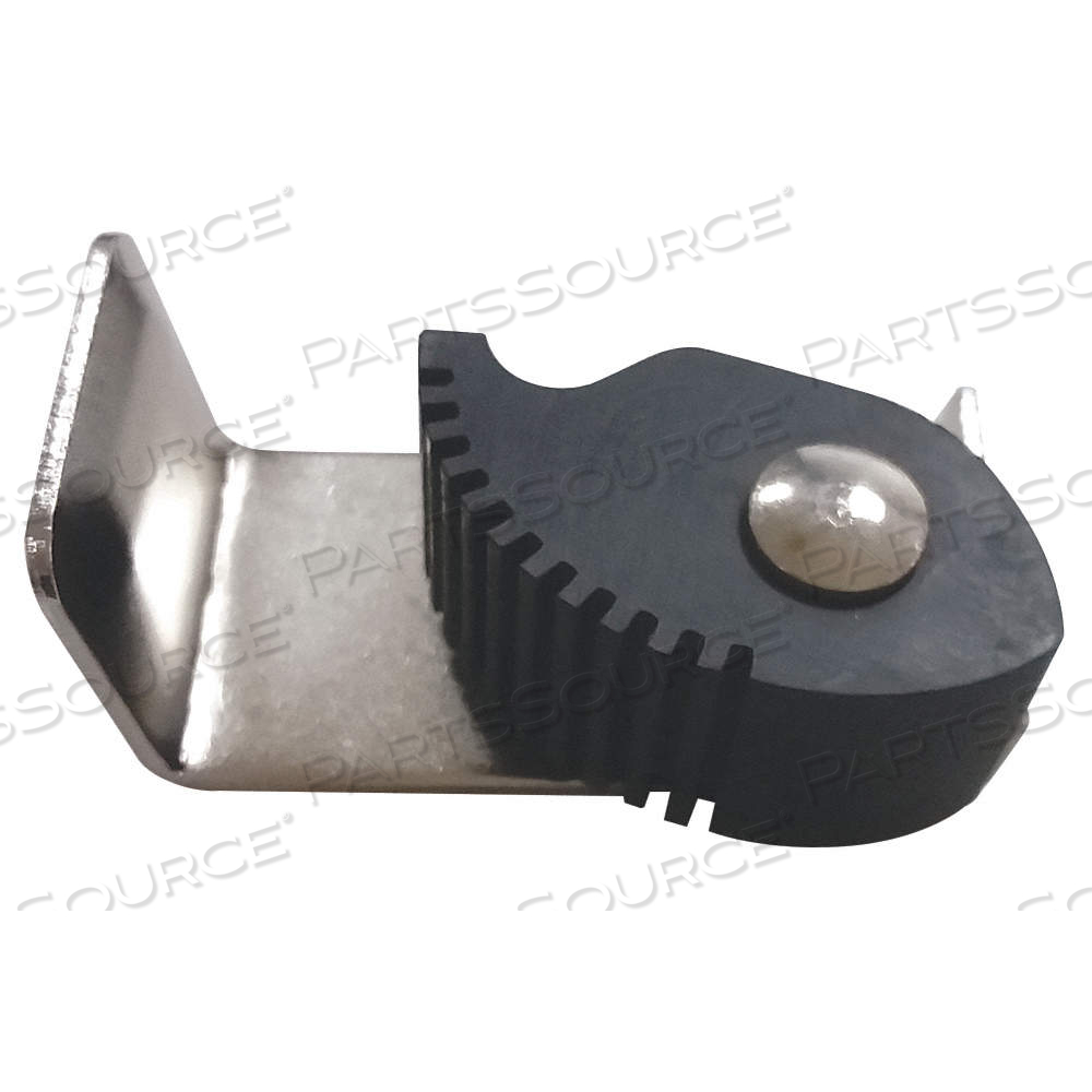 MOP AND BROOM HOLDER, FOR 7/8 IN TO 1 1/4 IN HANDLE DIA, BLACK, 2 1/2 IN LG by Approved Vendor