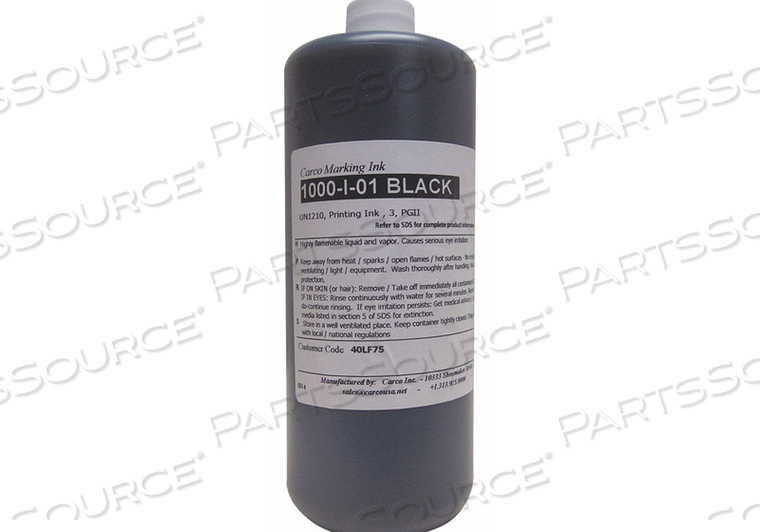 MARKING INK DYE TYPE BLCK 30 TO 60 SEC. by Carco