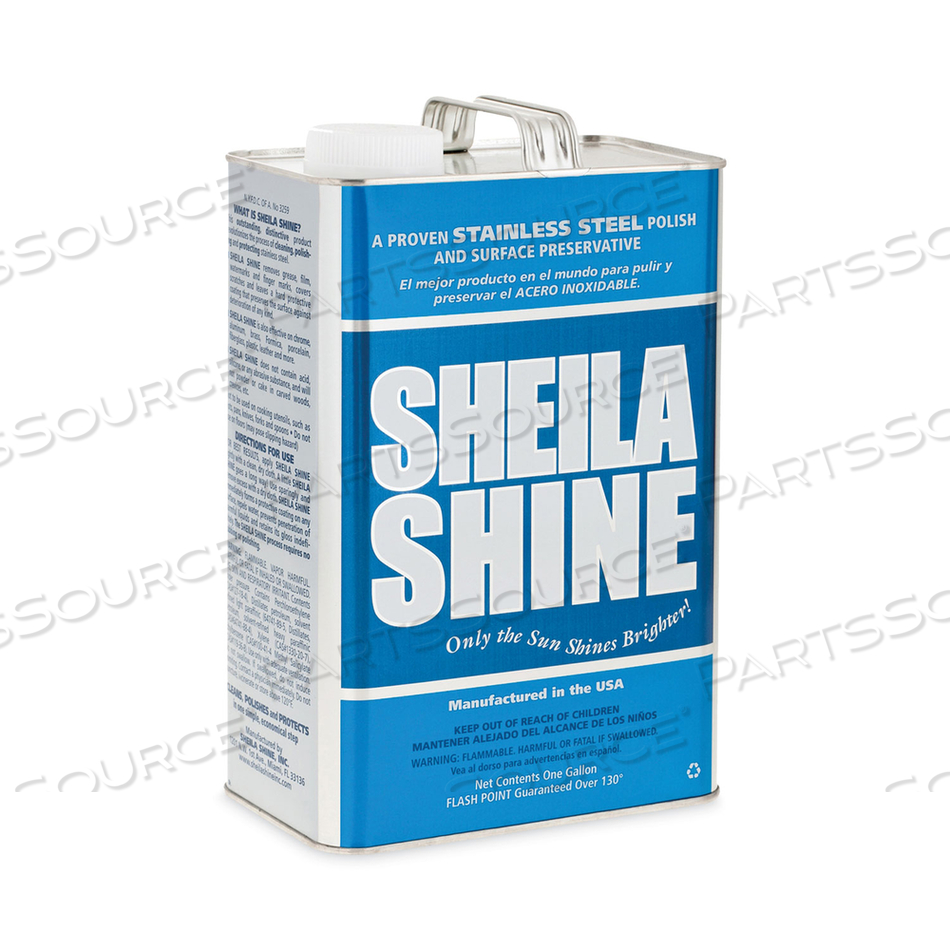 STAINLESS STEEL CLEANER AND POLISH, 1 GAL CAN by Sheila Shine STAINLESS STEEL CLEANER AND POLISH, 1 GAL CAN by Sheila Shine