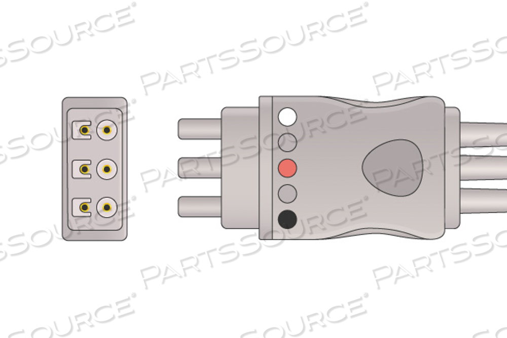 PHILIPS COMPATIBLE ECG LEADWIRE 