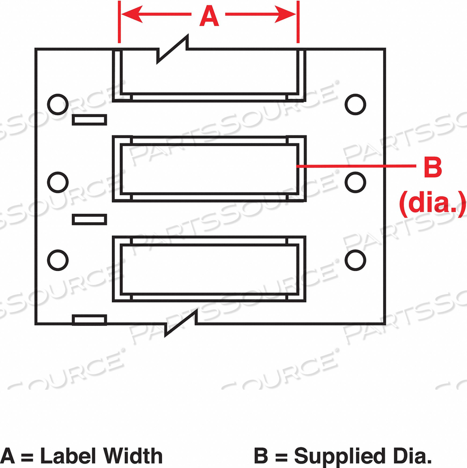 WIRE MARKING SLEEVES 2 IN W 0.182 IN L by Brady Americas