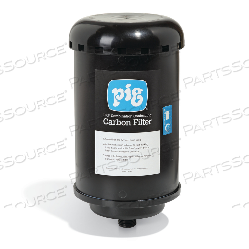 PIG COMBINATION COALESCING/CARBON FILTER by New Pig Corporation PIG COMBINATION COALESCING/CARBON FILTER by New Pig Corporation
