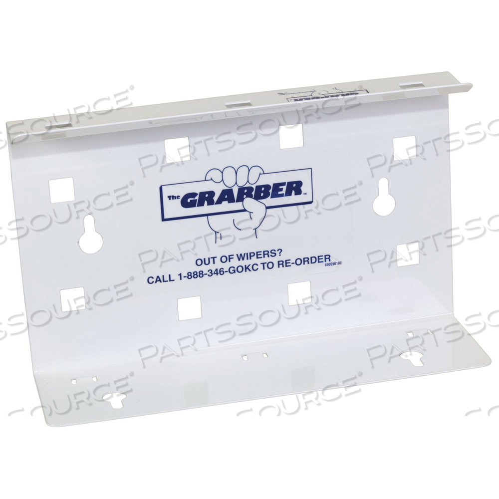 THE GRABBER WIPER DISPENSER FOR WYPALL WIPES, 9.4 X, 2.8 X, 5.9, WHITE 