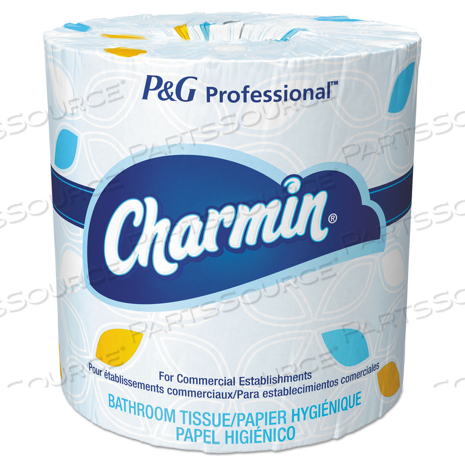 COMMERCIAL BATHROOM TISSUE, SEPTIC SAFE, INDIVIDUALLY WRAPPED, 2-PLY, WHITE, 450 SHEETS/ROLL by Charmin