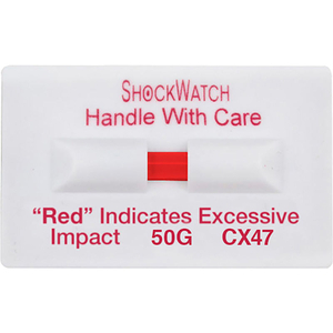 SPOTSEE CLIP SINGLE TUBE IMPACT INDICATORS, 50G RANGE, 100/BOX by Shockwatch Inc