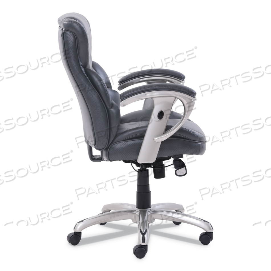 EMERSON TASK CHAIR, SUPPORTS UP TO 300 LB, 18.75" TO 21.75" SEAT HEIGHT, GRAY SEAT/BACK, SILVER BASE by SertaPedic EMERSON TASK CHAIR, SUPPORTS UP TO 300 LB, 18.75" TO 21.75" SEAT HEIGHT, GRAY SEAT/BACK, SILVER BASE by SertaPedic
