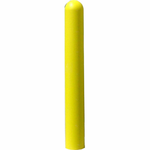 SMOOTH BOLLARD POST SLEEVE, 7" HDPE DOME TOP, YELLOW by Ideal Shield