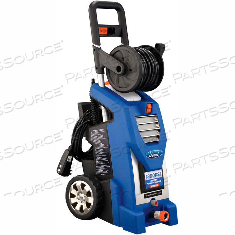 PULSAR PRODUCTS INC Ford® FPWEF2.1-1800 1800PSI 1.5 GPM 13.5 Amp Portable  Electric Pressure Washer W/ Onboard Hose Reel (FPWEF2.1-1800)