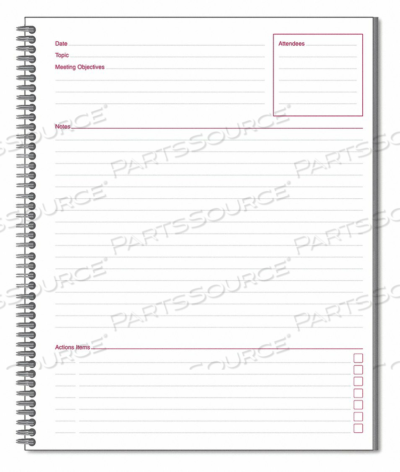 NOTEBOOK MEETNG 8-1/2 X11 BLACK by Mead
