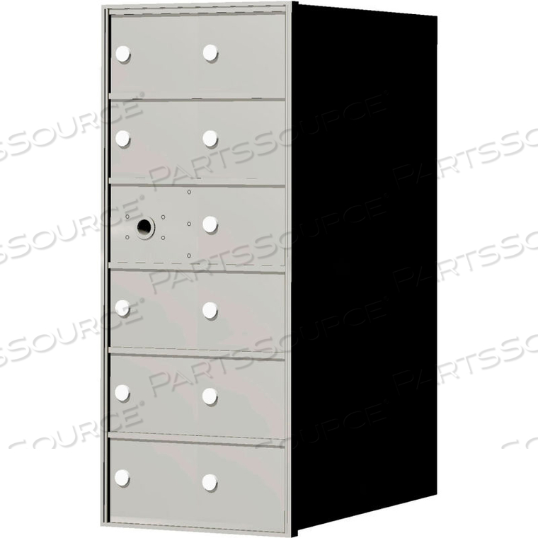 4B+ HORIZONTAL MAILBOX, 33-3/8" H, 11 MAILBOXES, FRONT LOADING, ALUMINUM, USPS by Florence Manufacturing Company