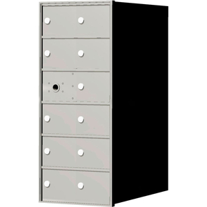 4B+ HORIZONTAL MAILBOX, 33-3/8" H, 11 MAILBOXES, FRONT LOADING, ALUMINUM, USPS by Florence Manufacturing Company
