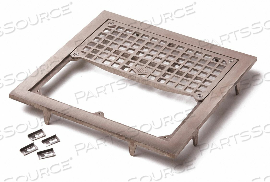 FLOOR DRAIN NICKEL BRONZE SQUARE 1-1/2 H by Jay R. Smith Mfg. Co FLOOR DRAIN NICKEL BRONZE SQUARE 1-1/2 H by Jay R. Smith Mfg. Co