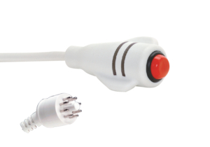 DURACALL 9900 CALL CORD, EKTACOM 8-PIN, WHITE, SINGLE, 7' by Crest Healthcare