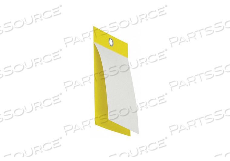 BLANK TAG 5 IN H YELLOW VINYL PK25 by Badger Tag & Label Corporation BLANK TAG 5 IN H YELLOW VINYL PK25 by Badger Tag & Label Corporation