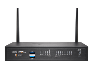 TZ270W, ADVANCED EDITION, SECURITY APPLIANCE, GIGE, WI-FI 5, 2.4 GHZ, 5 GHZ, SONICWALL SECURE UPGRADE PLUS PROGRAM (3 YEARS OPTION), DESKTOP by Sonicwall TZ270W, ADVANCED EDITION, SECURITY APPLIANCE, GIGE, WI-FI 5, 2.4 GHZ, 5 GHZ, SONICWALL SECURE UPGRADE PLUS PROGRAM (3 YEARS OPTION), DESKTOP by Sonicwall