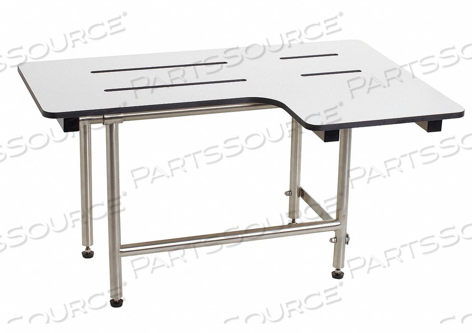 REV. L-SHAPED SHOWER SEAT 26 X 22.5 IN by Wingits