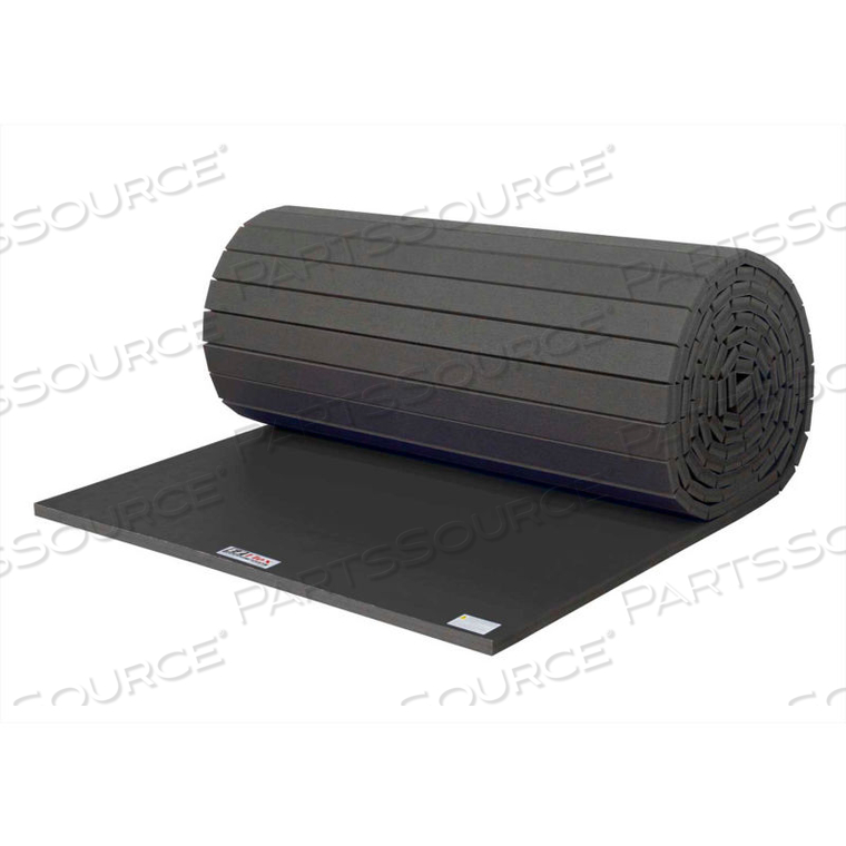WRESTLING MAT 1-5/8" THICK 6' X 24' SINGLE ROLL BLACK by Ez Flex Sport Mats