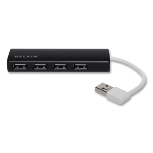 BELKIN ULTRA-SLIM TRAVEL - HUB - 4 X USB 2.0 - DESKTOP by Belkin