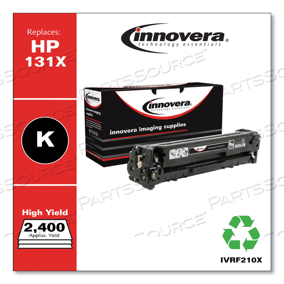 REMANUFACTURED BLACK HIGH-YIELD TONER, REPLACEMENT FOR 131X (CF210X), 2,300 PAGE-YIELD by Innovera