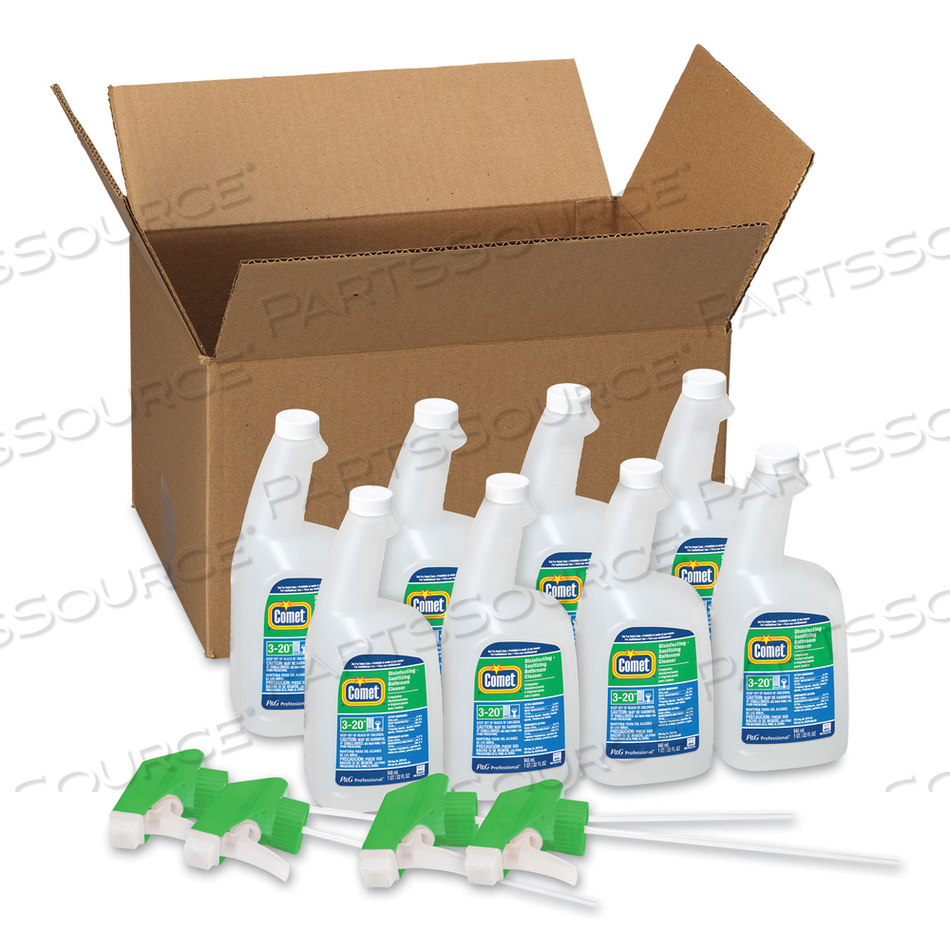 DISINFECTING-SANITIZING BATHROOM CLEANER, 32 OZ TRIGGER SPRAY BOTTLE by Comet DISINFECTING-SANITIZING BATHROOM CLEANER, 32 OZ TRIGGER SPRAY BOTTLE by Comet