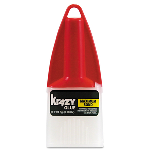 MAXIMUM BOND KRAZY GLUE, 0.18 OZ, DRIES CLEAR by Krazy Glue