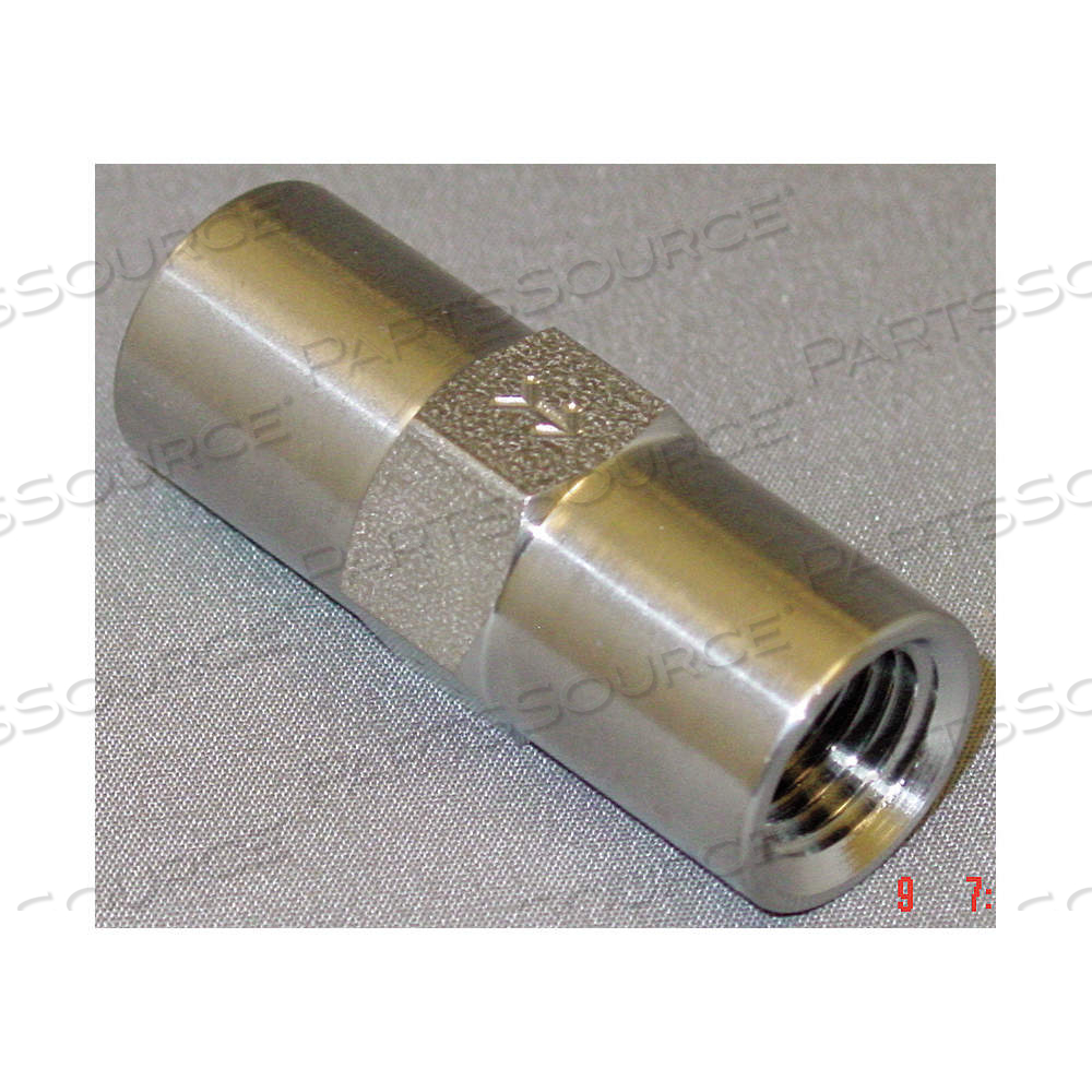 PISTON SPRING CHECK VALVE, PISTON, INLINE VALVE BODY, 1/4 IN PIPE SIZE, FNPT X FNPT by Approved Vendor PISTON SPRING CHECK VALVE, PISTON, INLINE VALVE BODY, 1/4 IN PIPE SIZE, FNPT X FNPT by Approved Vendor