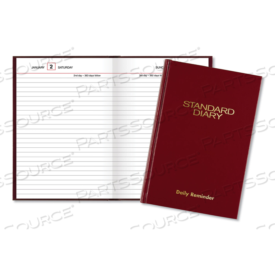 STANDARD DIARY DAILY REMINDER BOOK, 2023 EDITION, MEDIUM/COLLEGE RULE, RED COVER, 7.5 X 5.13, 201 SHEETS by At-A-Glance STANDARD DIARY DAILY REMINDER BOOK, 2023 EDITION, MEDIUM/COLLEGE RULE, RED COVER, 7.5 X 5.13, 201 SHEETS by At-A-Glance