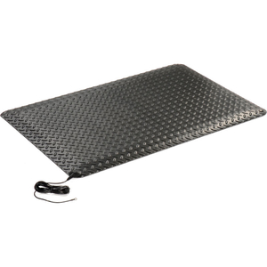 WEARWELL ELECTRICALLY CONDUCTIVE DIAMOND-PLATE MAT 9/16" THICK 2' X 3' BLACK by Tennesee Mat Co