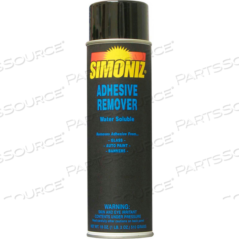 ADHESIVE REMOVER, 20 OZ. AEROSOL CAN, 12 CANS by Simoniz USA ADHESIVE REMOVER, 20 OZ. AEROSOL CAN, 12 CANS by Simoniz USA
