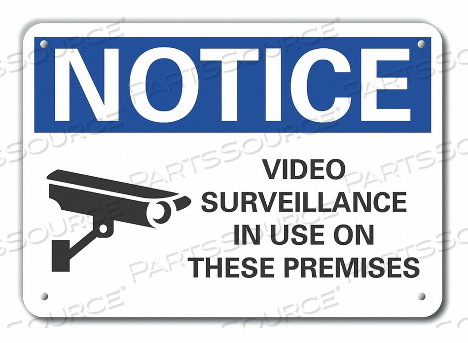 NOTICE SIGN 10 W X 7 H 0.055 THICK by Lyle Signs Inc.